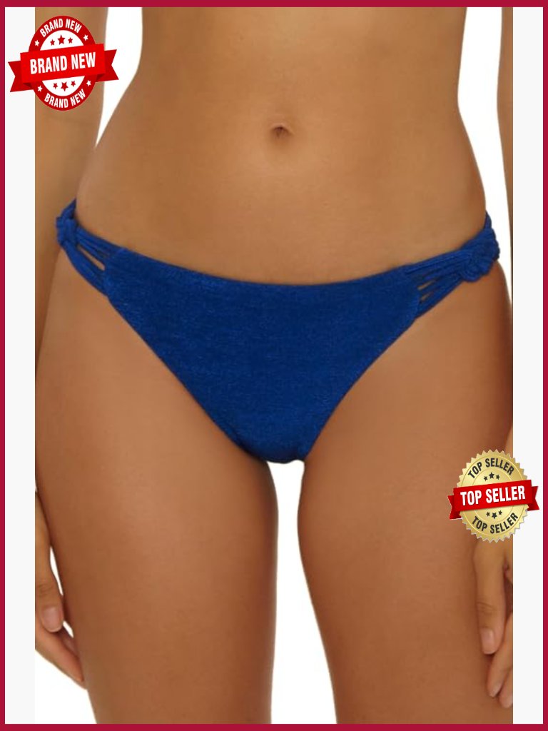Hipster Bikini Bottom With Braided Sides, Cheeky Coverage